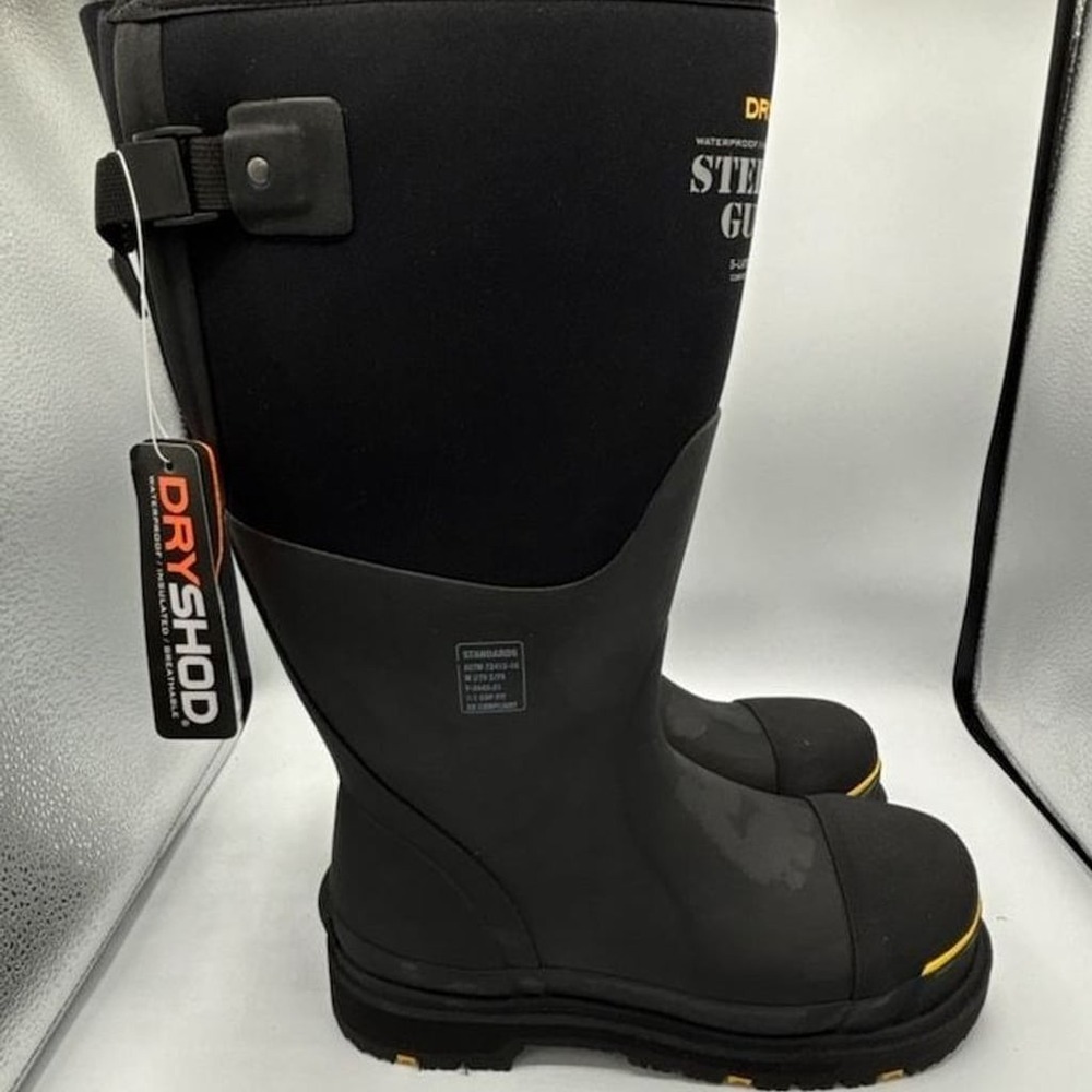 Dryshod Steel-Toe Gusset Waterproof Insulated Work Boots